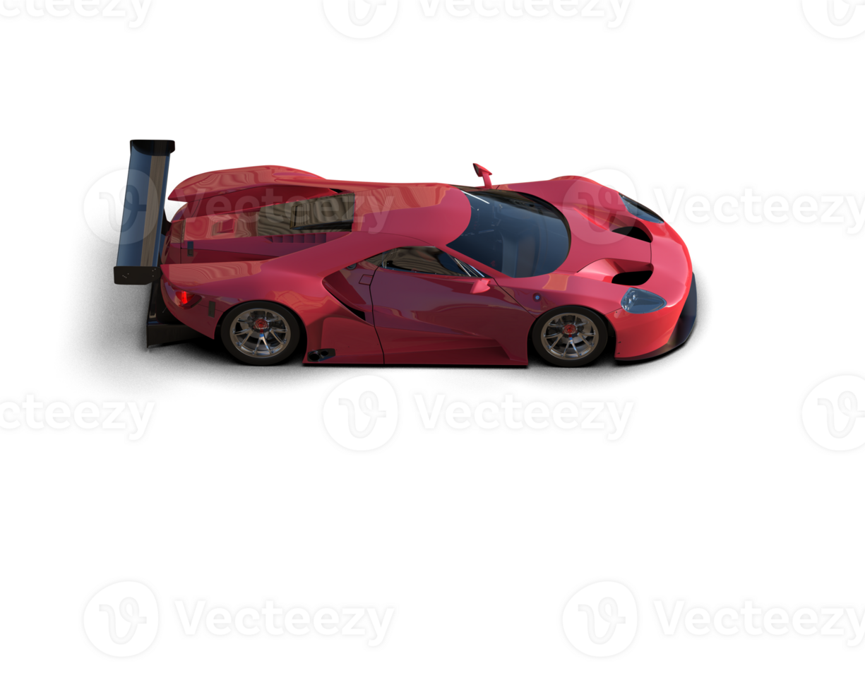 Realistic race car isolated on background. 3d rendering - illustration png