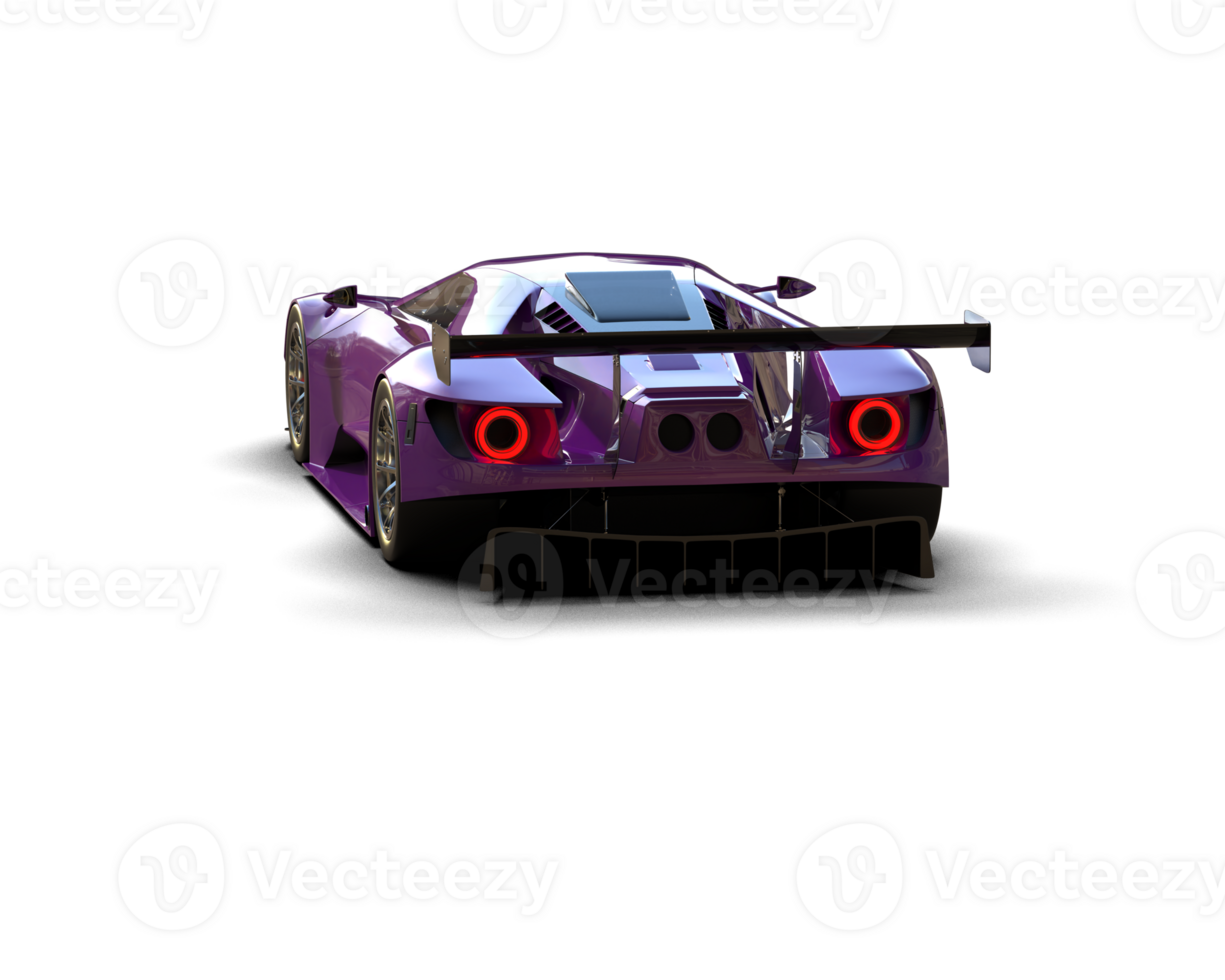 Realistic race car isolated on background. 3d rendering - illustration png