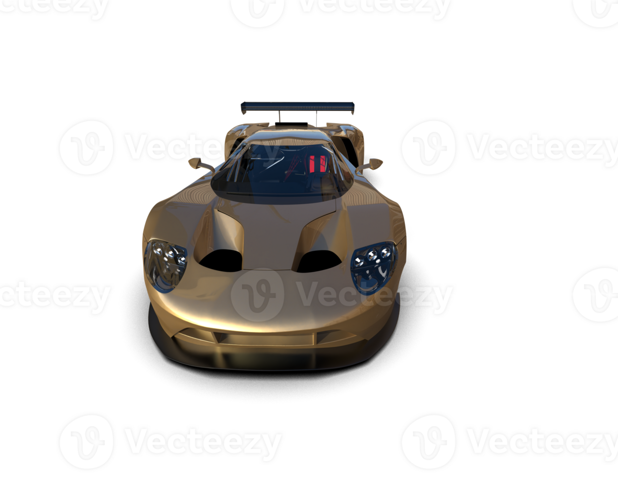 Realistic race car isolated on background. 3d rendering - illustration png