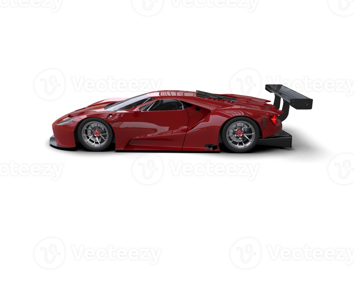 Realistic race car isolated on background. 3d rendering - illustration png
