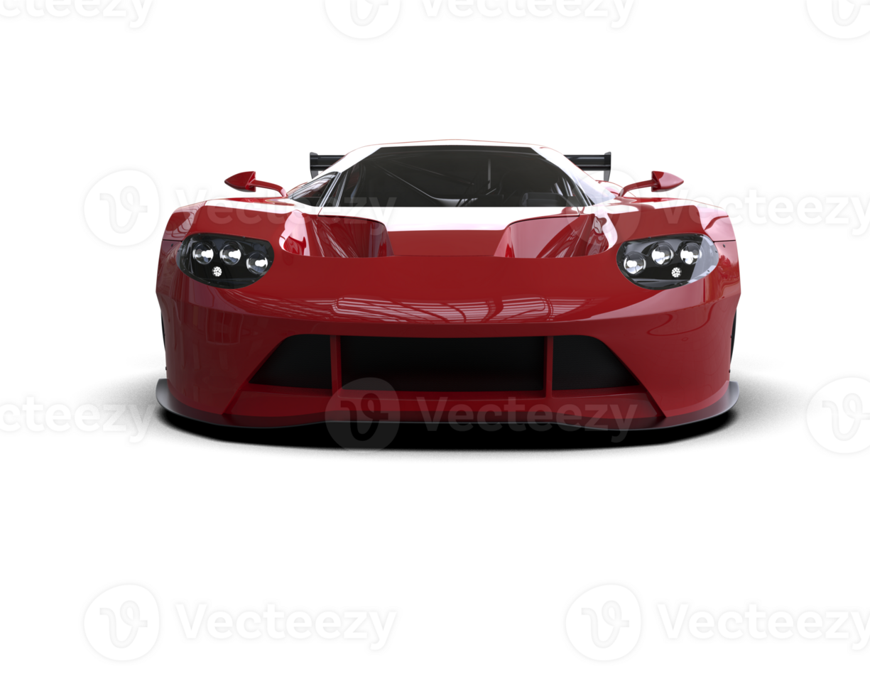Realistic race car isolated on background. 3d rendering - illustration png