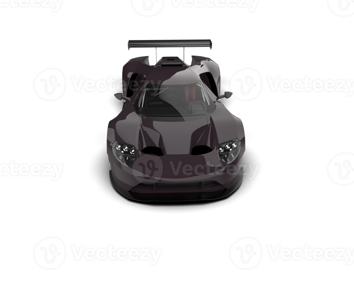 Realistic race car isolated on background. 3d rendering - illustration png