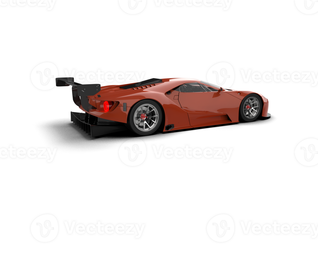 Realistic race car isolated on background. 3d rendering - illustration png