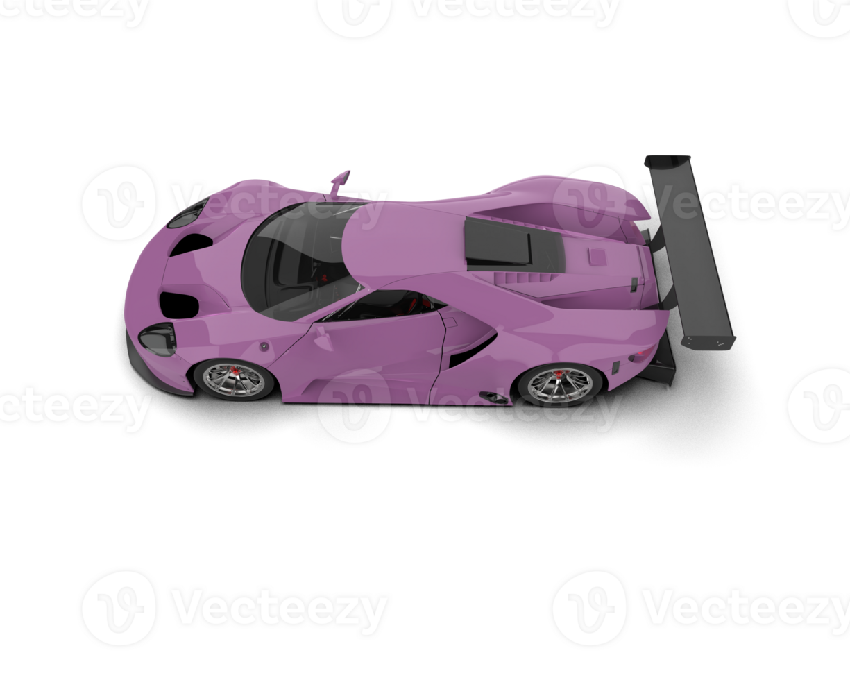 Realistic race car isolated on background. 3d rendering - illustration png