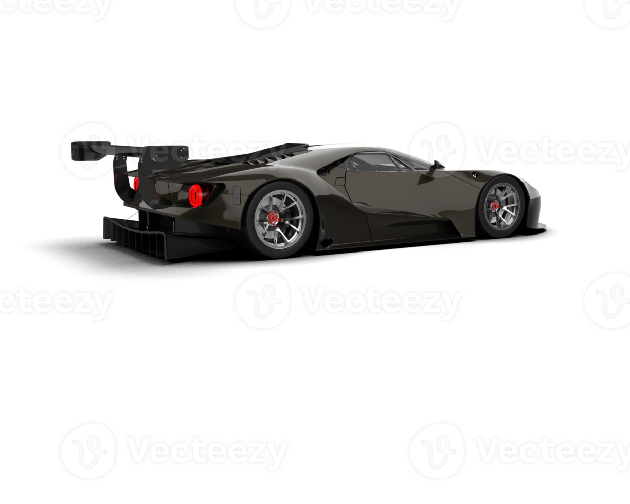 Realistic race car isolated on background. 3d rendering - illustration png