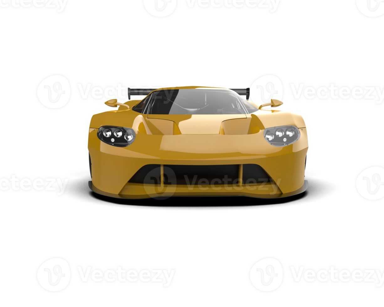 Realistic race car isolated on background. 3d rendering - illustration png