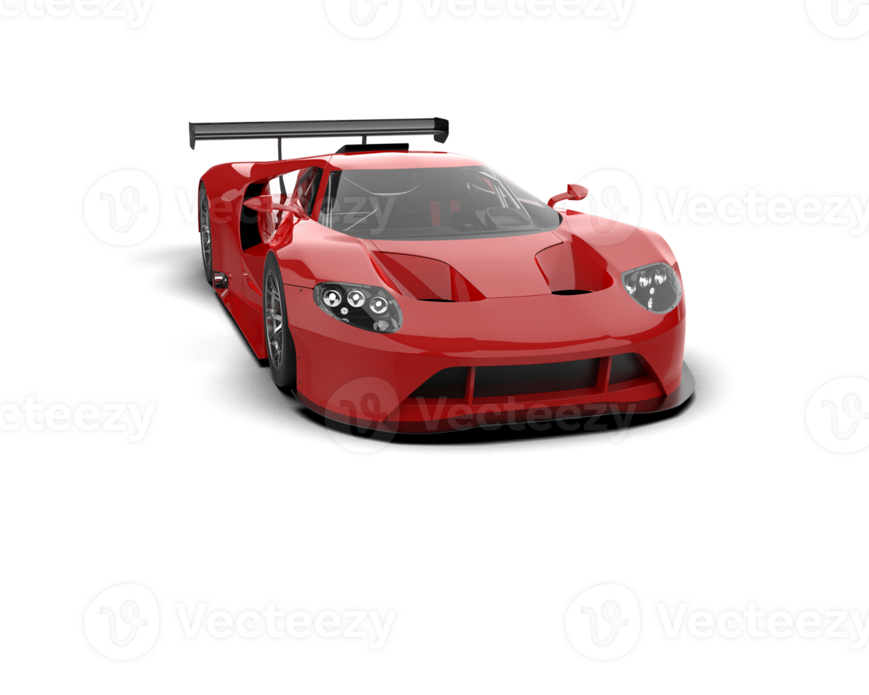 Realistic race car isolated on background. 3d rendering - illustration png