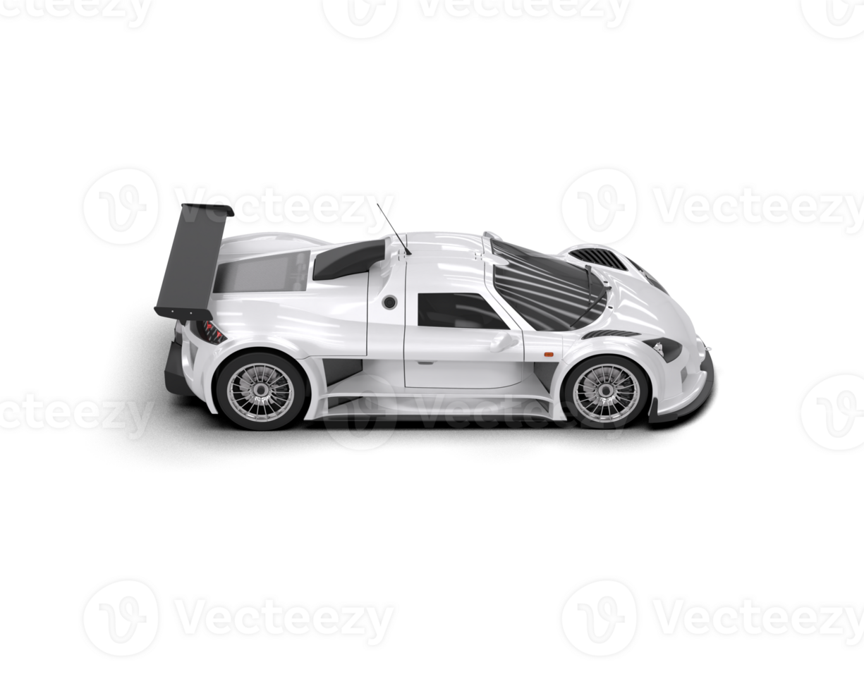 Realistic race car isolated on background. 3d rendering - illustration png