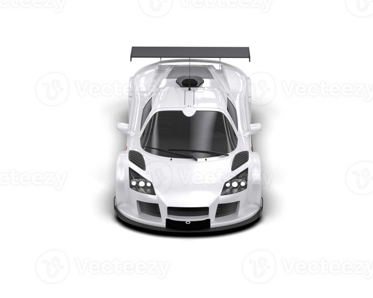 Realistic race car isolated on background. 3d rendering - illustration png