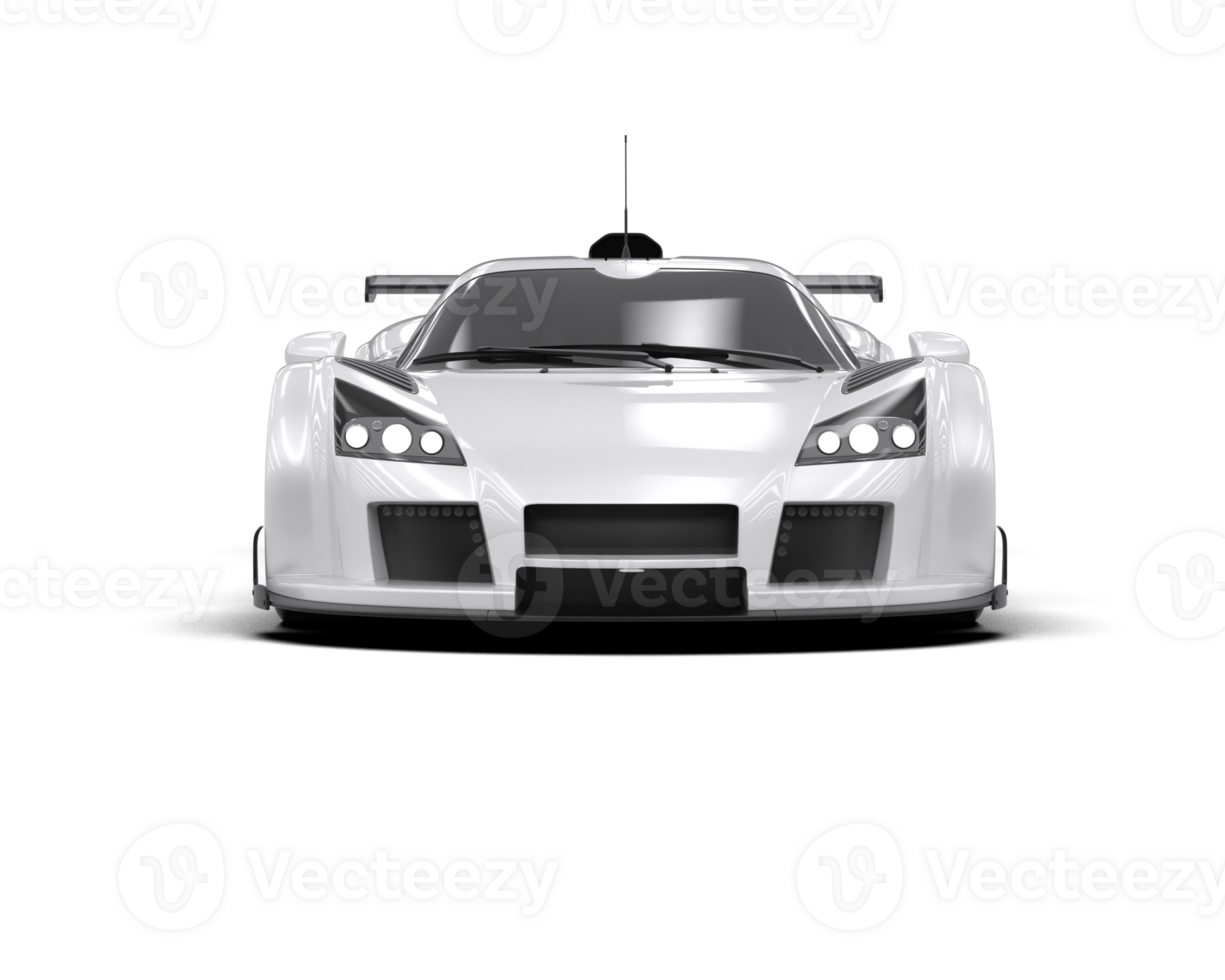Realistic race car isolated on background. 3d rendering - illustration png
