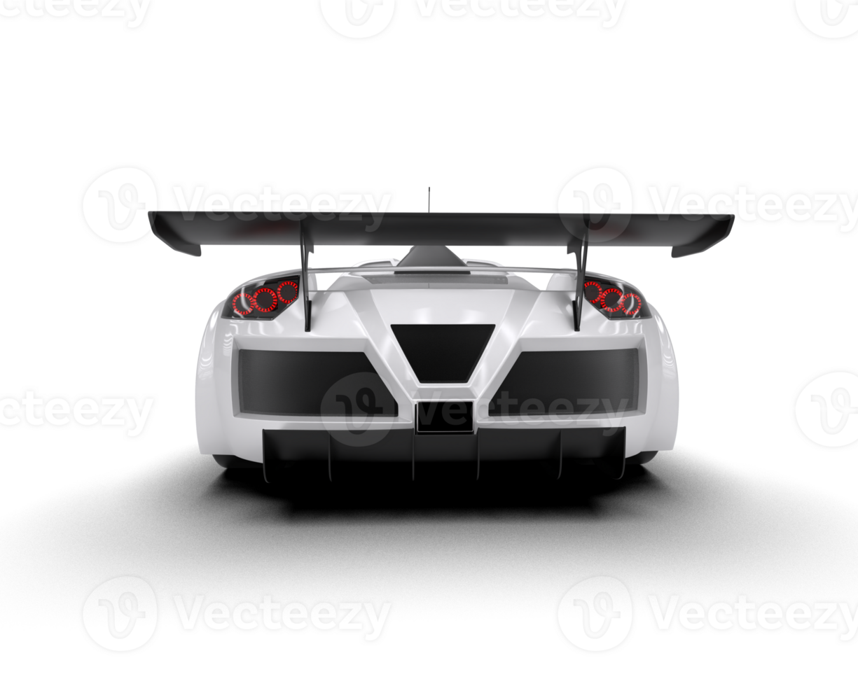 Realistic race car isolated on background. 3d rendering - illustration png