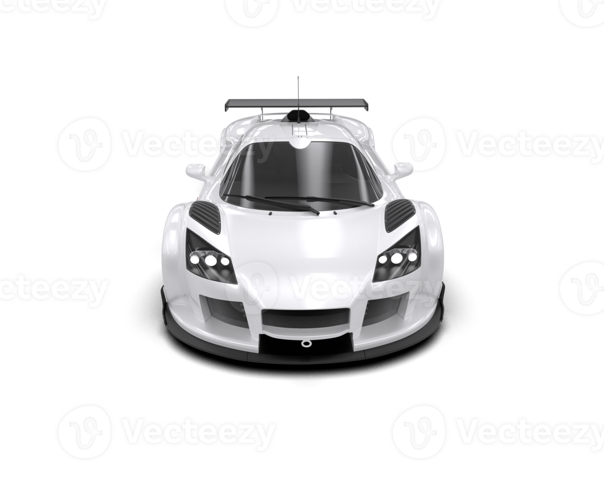 Realistic race car isolated on background. 3d rendering - illustration png