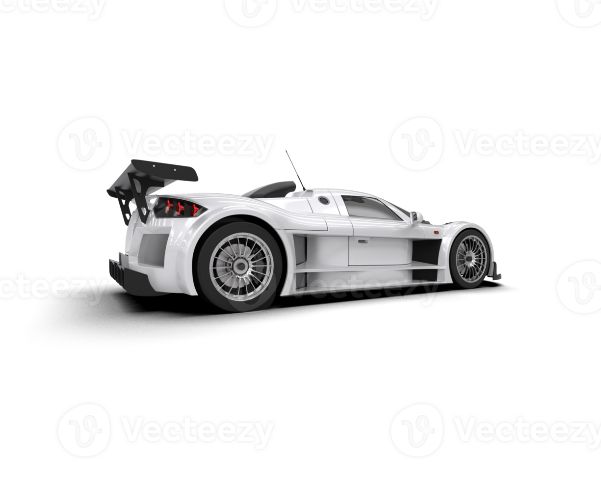 Realistic race car isolated on background. 3d rendering - illustration png