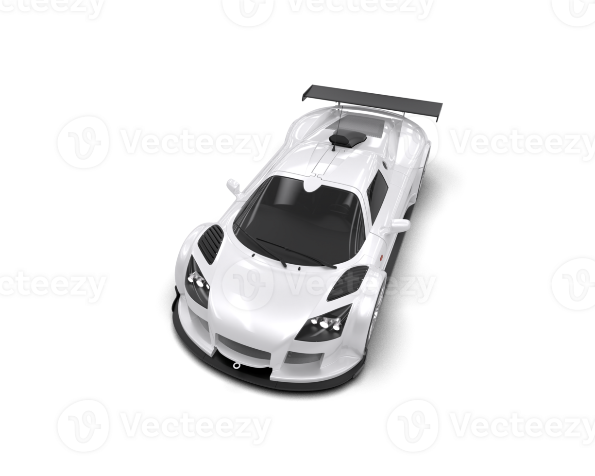 Realistic race car isolated on background. 3d rendering - illustration png