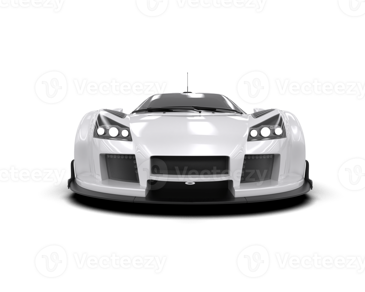 Realistic race car isolated on background. 3d rendering - illustration png