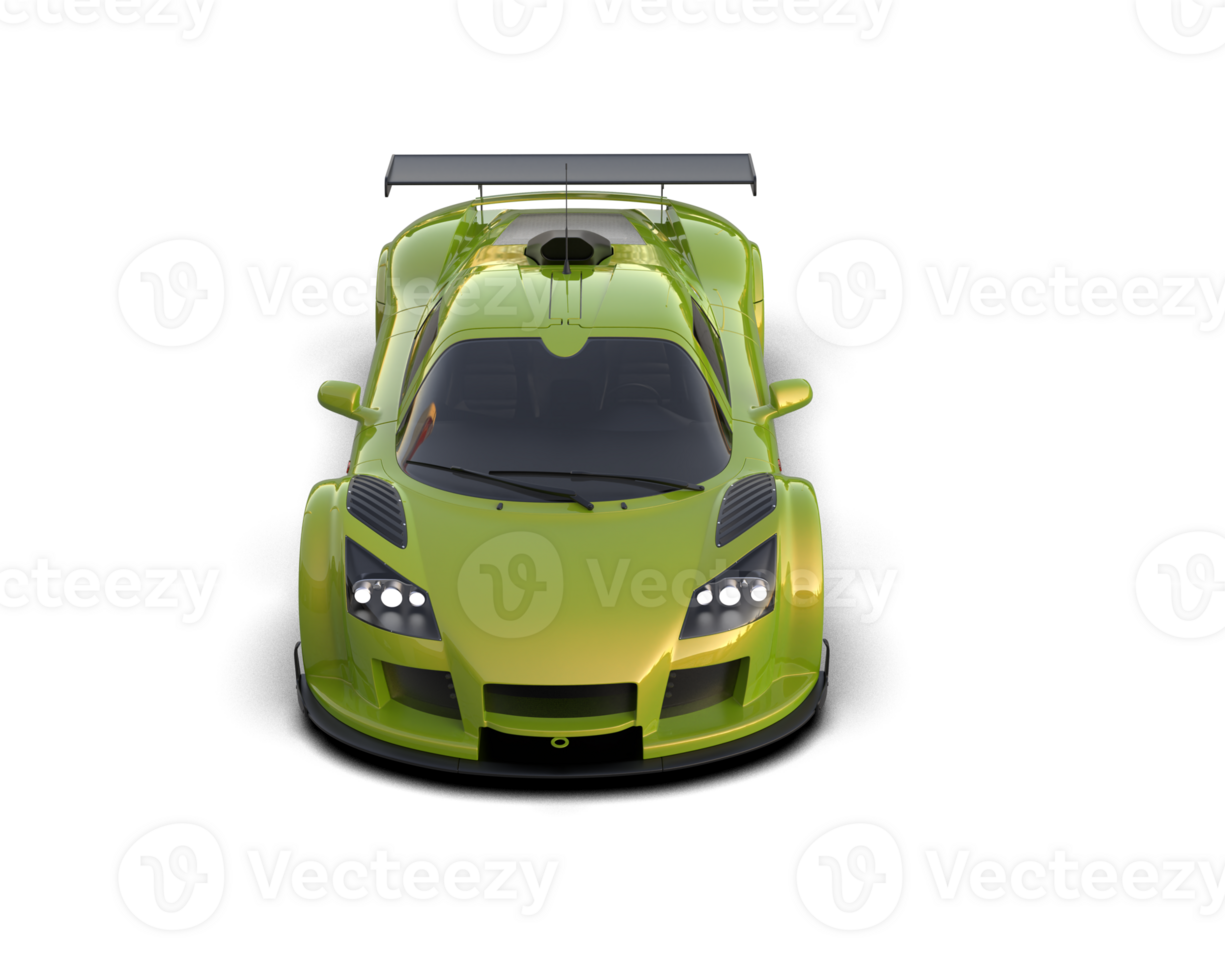 Realistic race car isolated on background. 3d rendering - illustration png