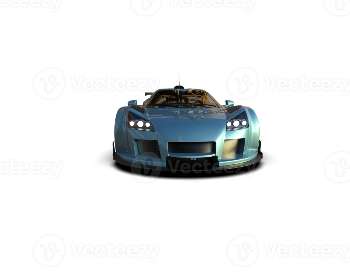 Realistic race car isolated on background. 3d rendering - illustration png