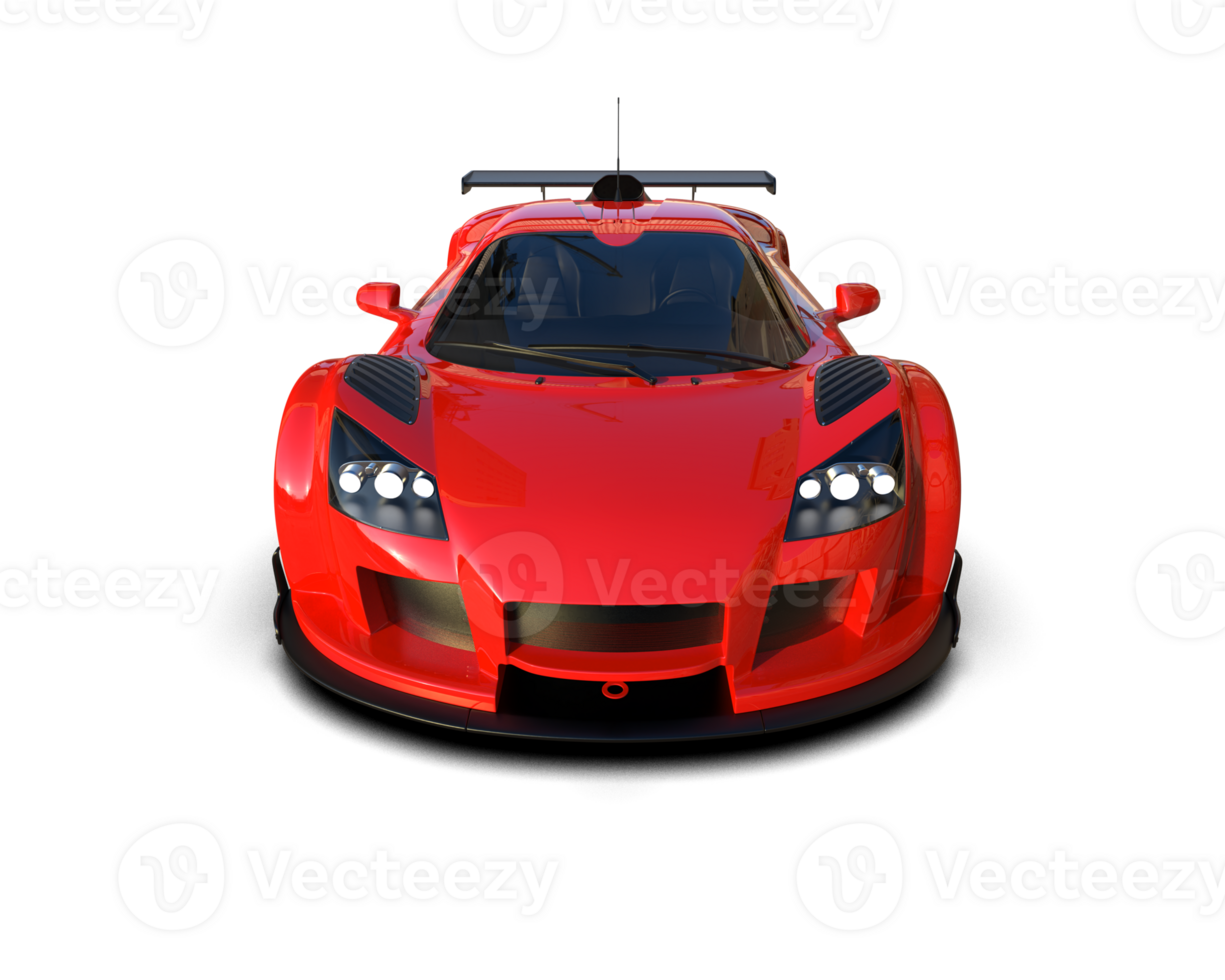 Realistic race car isolated on background. 3d rendering - illustration png