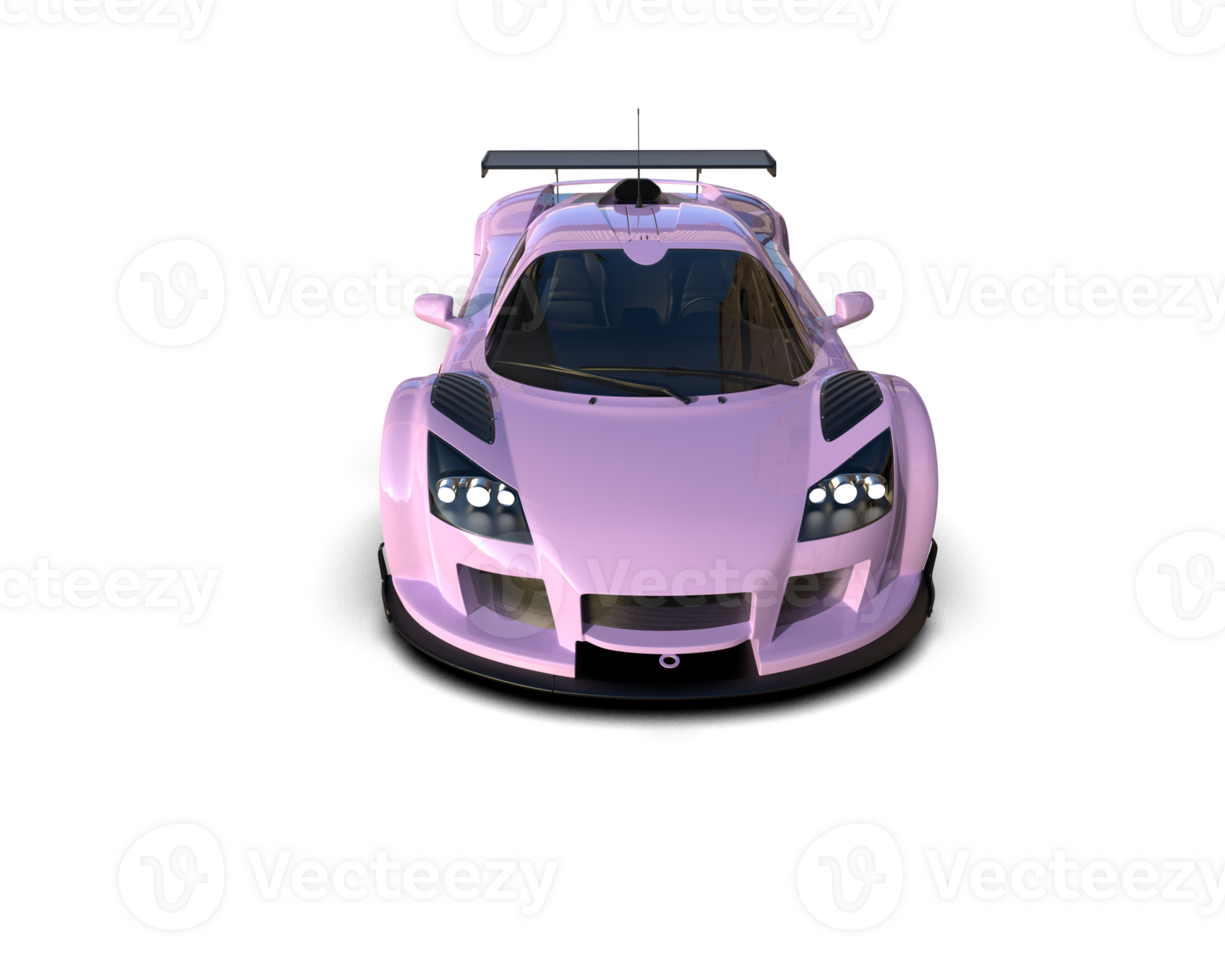 Realistic race car isolated on background. 3d rendering - illustration png