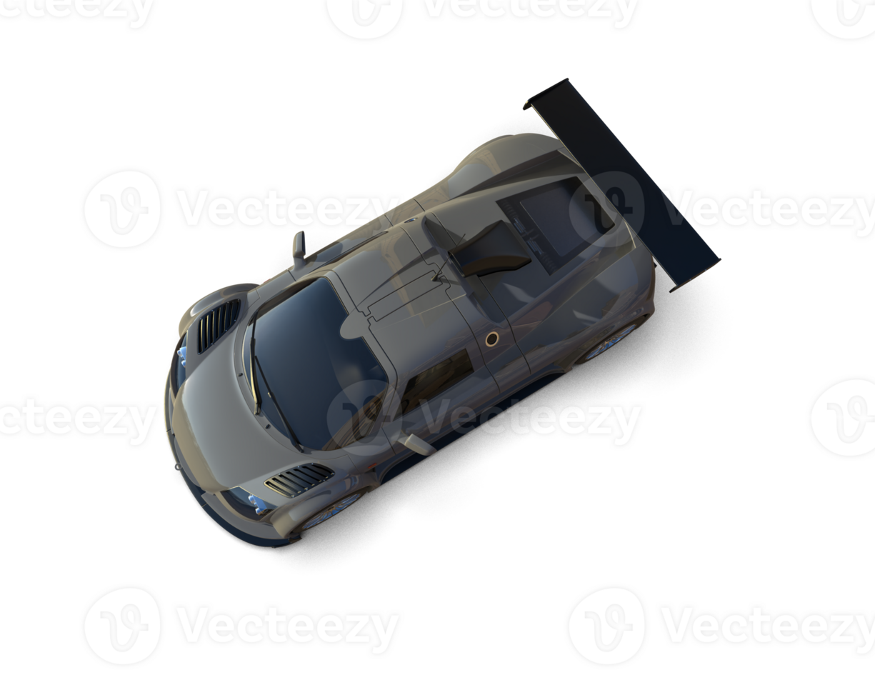 Realistic race car isolated on background. 3d rendering - illustration png