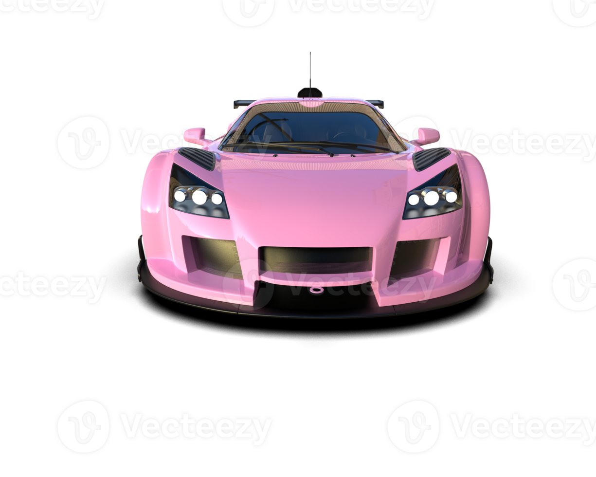 Realistic race car isolated on background. 3d rendering - illustration png