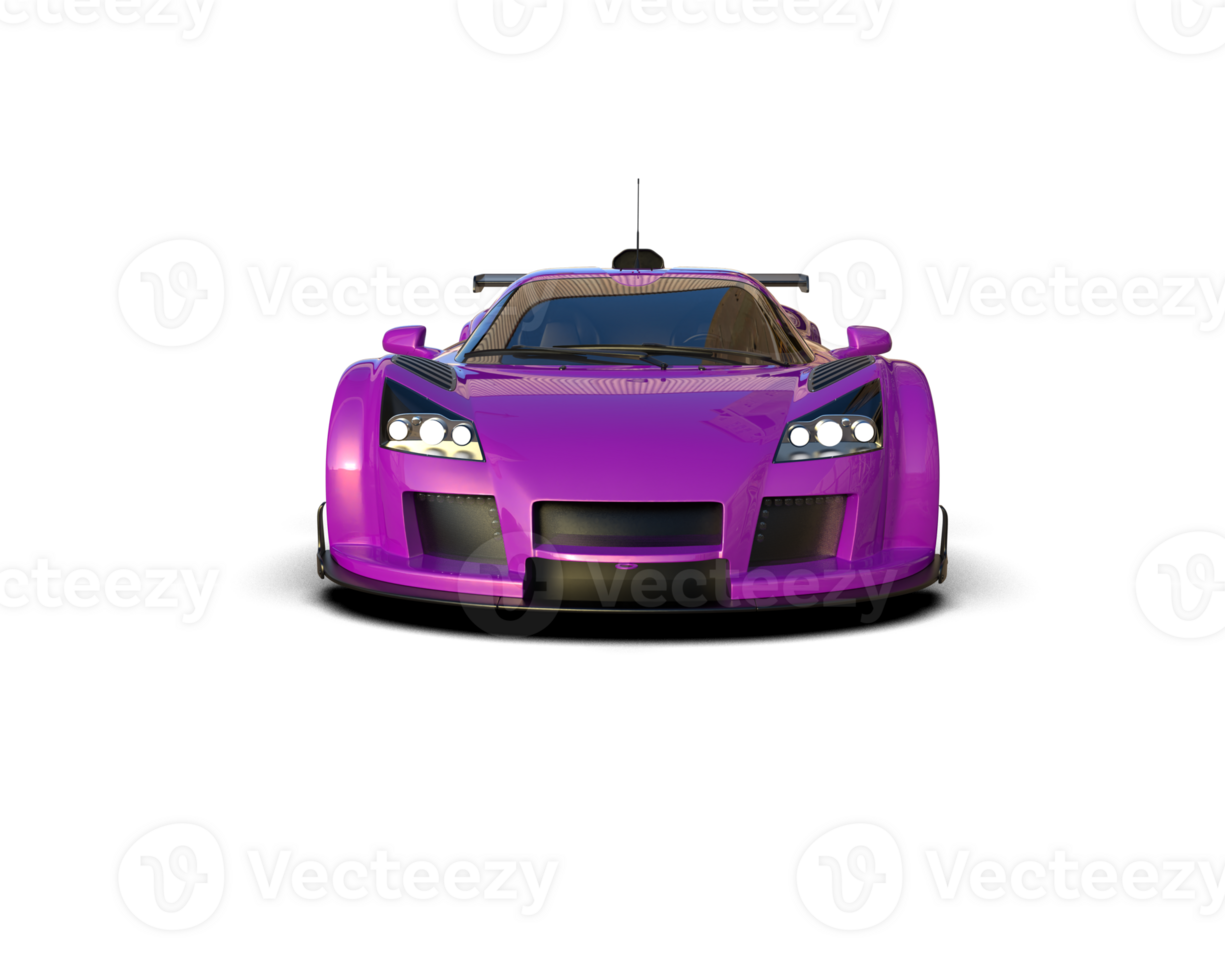 Realistic race car isolated on background. 3d rendering - illustration png