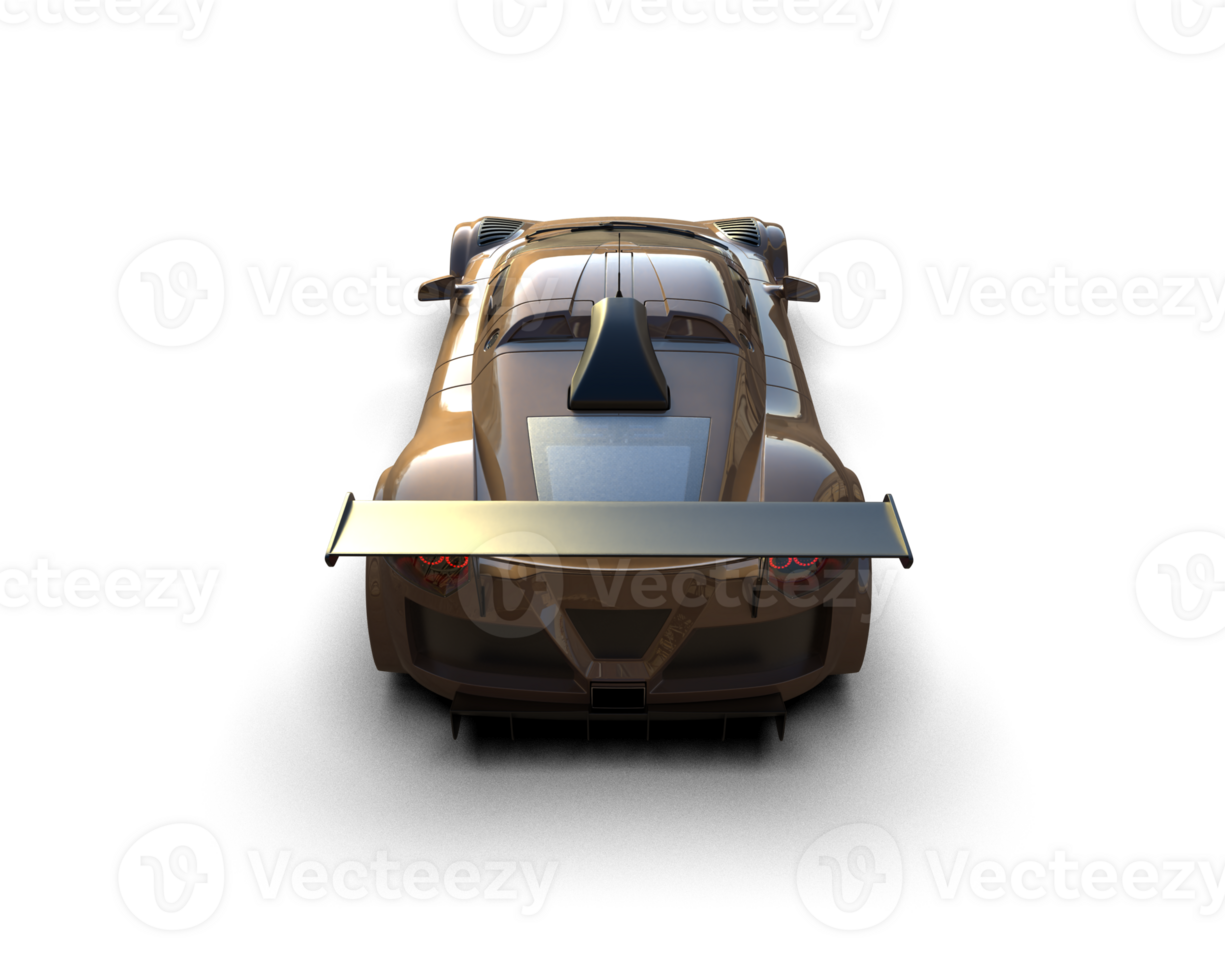 Realistic race car isolated on background. 3d rendering - illustration png
