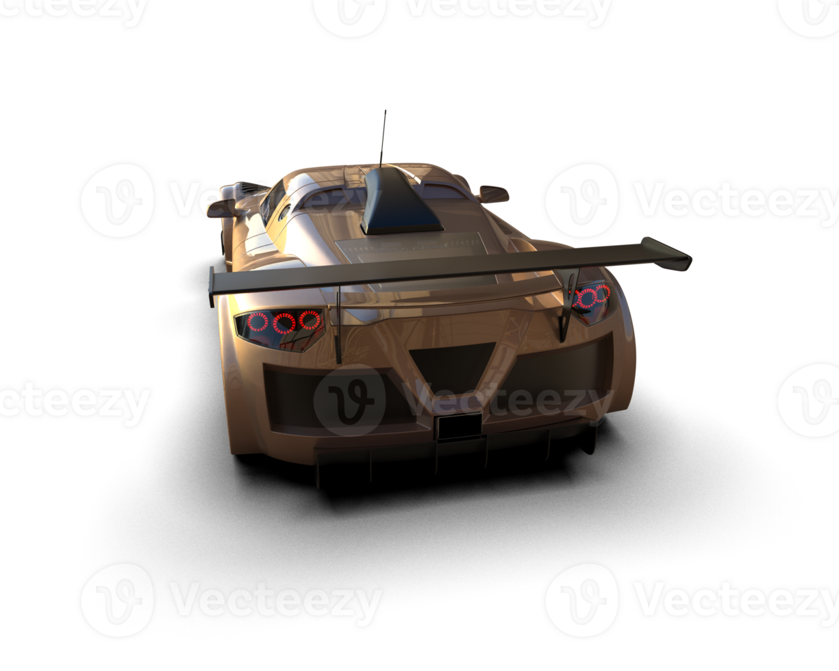 Realistic race car isolated on background. 3d rendering - illustration png