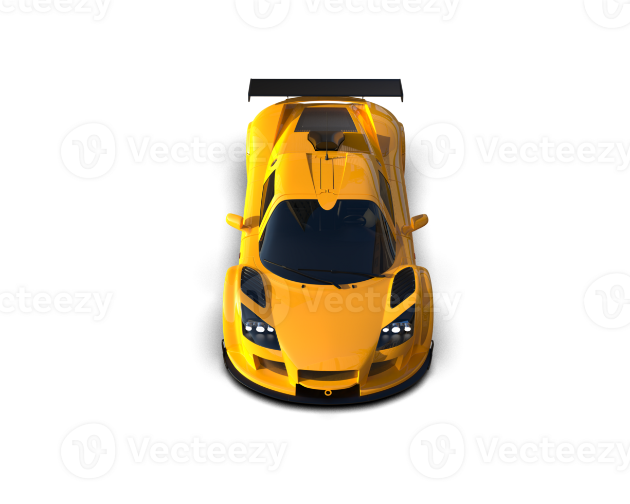 Realistic race car isolated on background. 3d rendering - illustration png