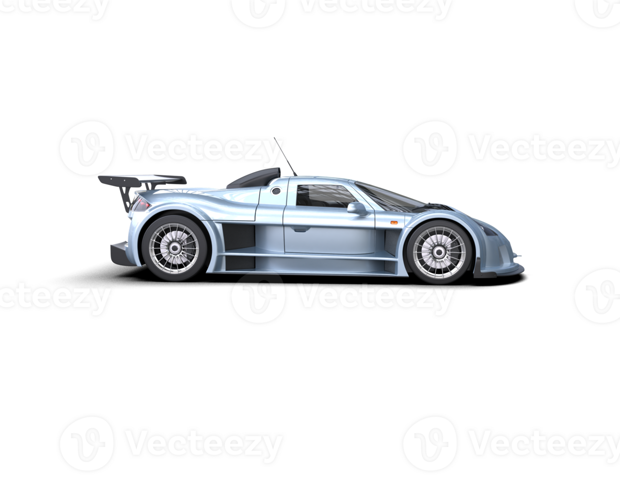 Realistic race car isolated on background. 3d rendering - illustration png