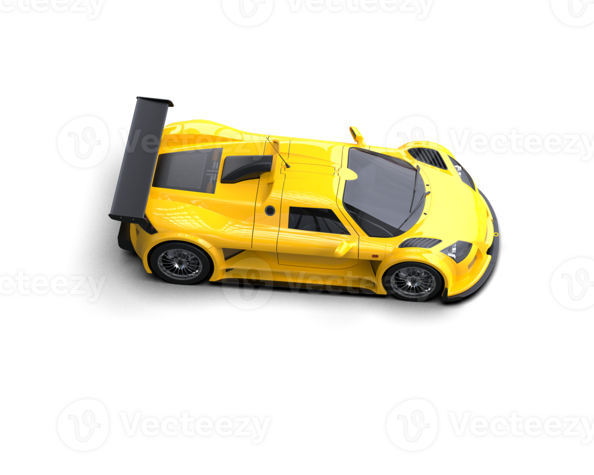 Realistic race car isolated on background. 3d rendering - illustration png