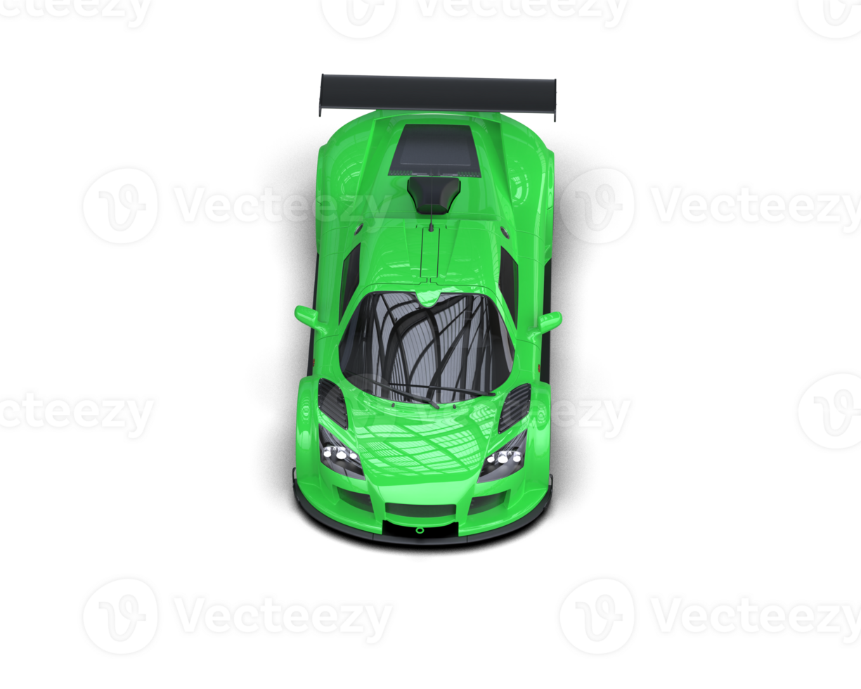 Realistic race car isolated on background. 3d rendering - illustration png