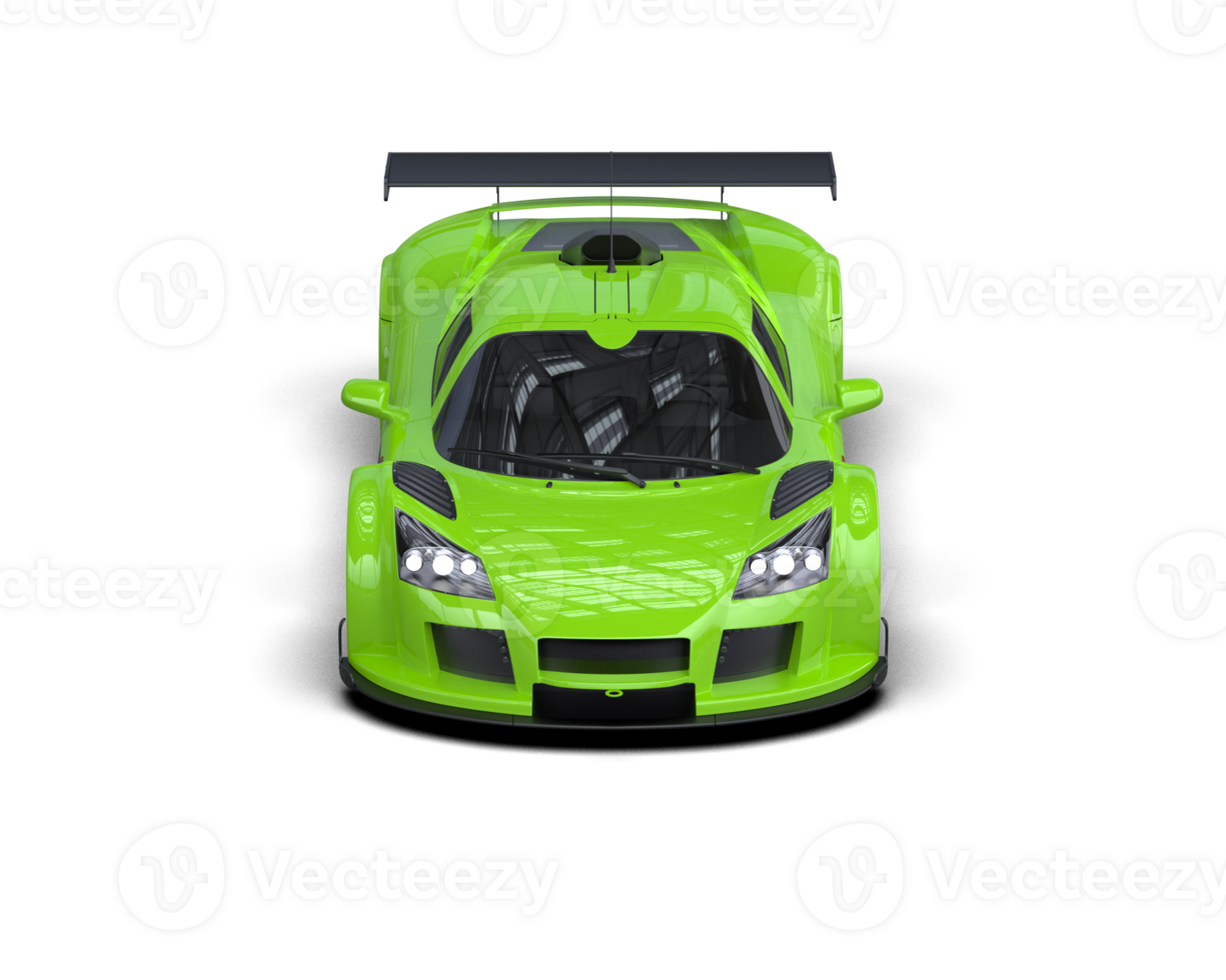 Realistic race car isolated on background. 3d rendering - illustration png