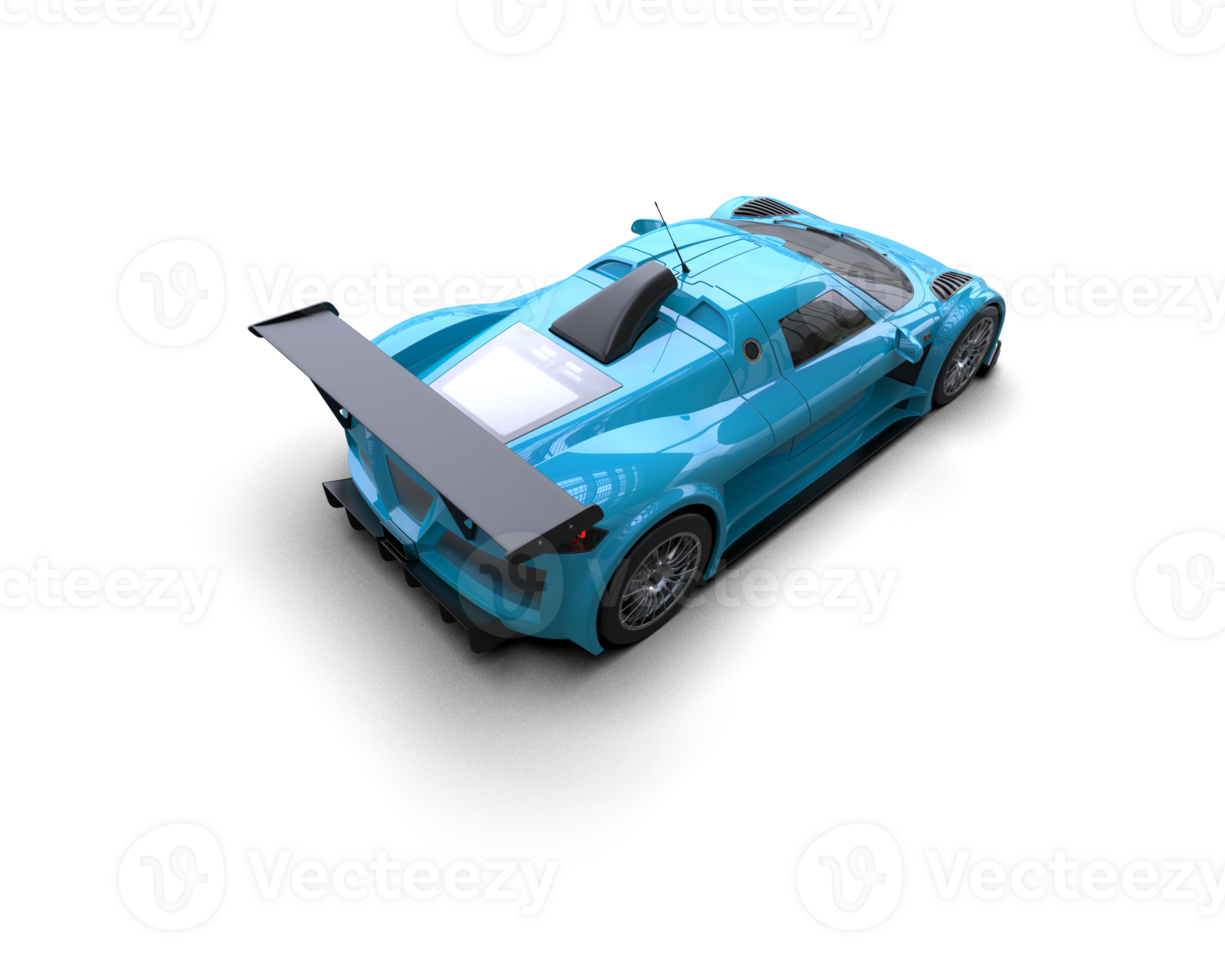 Realistic race car isolated on background. 3d rendering - illustration png