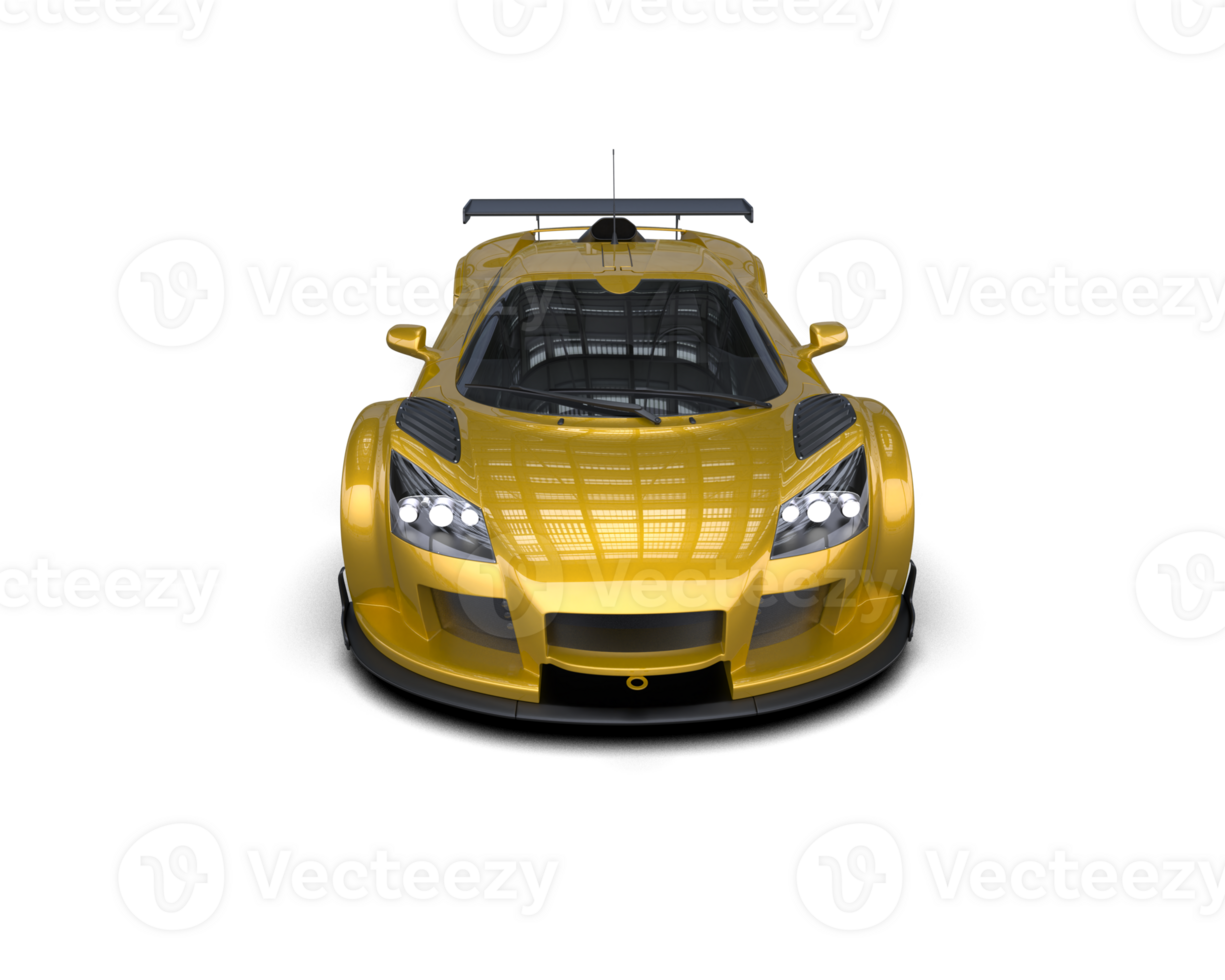 Realistic race car isolated on background. 3d rendering - illustration png
