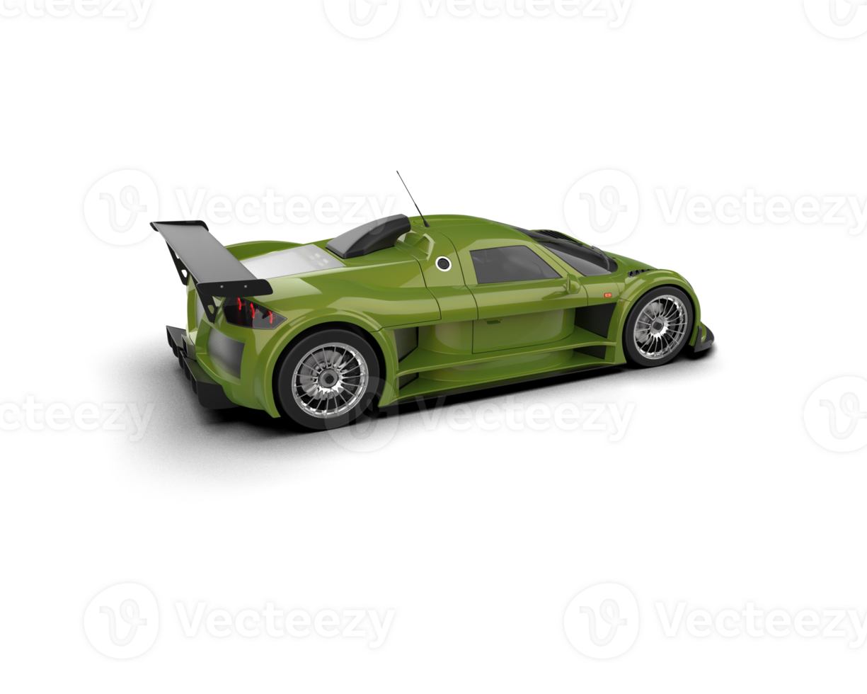 Realistic race car isolated on background. 3d rendering - illustration png