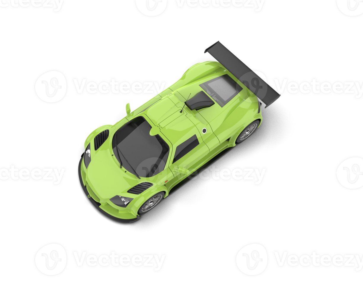Realistic race car isolated on background. 3d rendering - illustration png