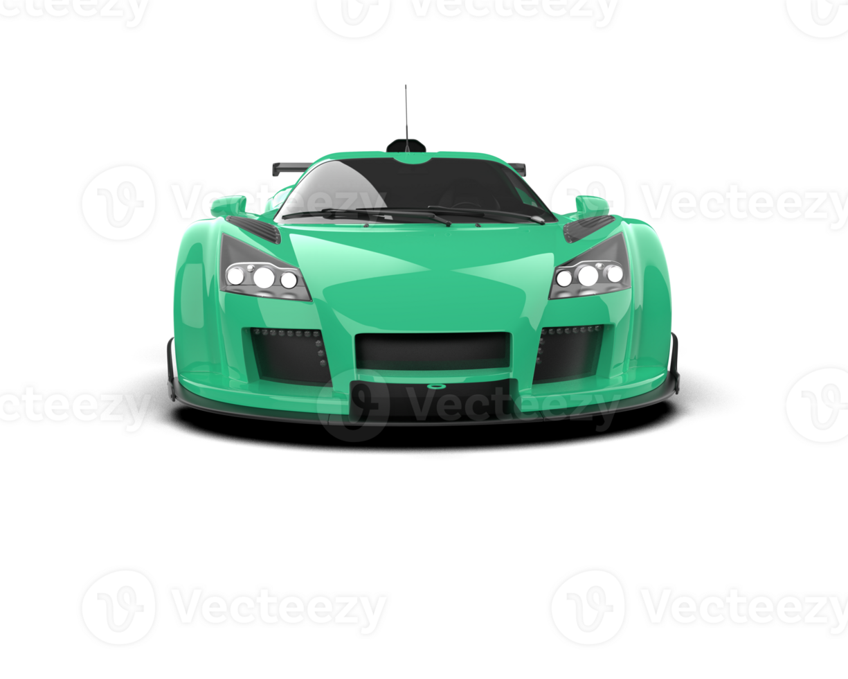 Realistic race car isolated on background. 3d rendering - illustration png