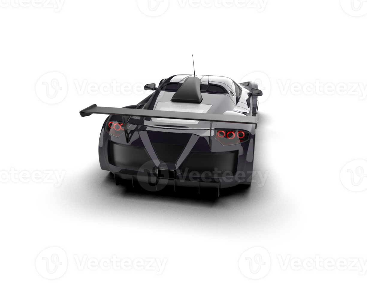 Realistic race car isolated on background. 3d rendering - illustration png
