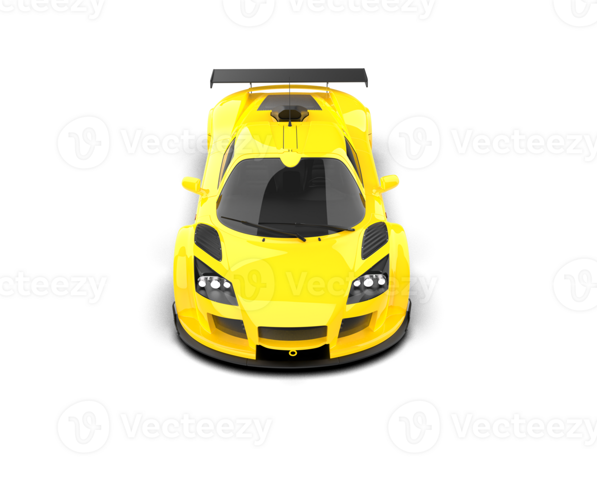Realistic race car isolated on background. 3d rendering - illustration png