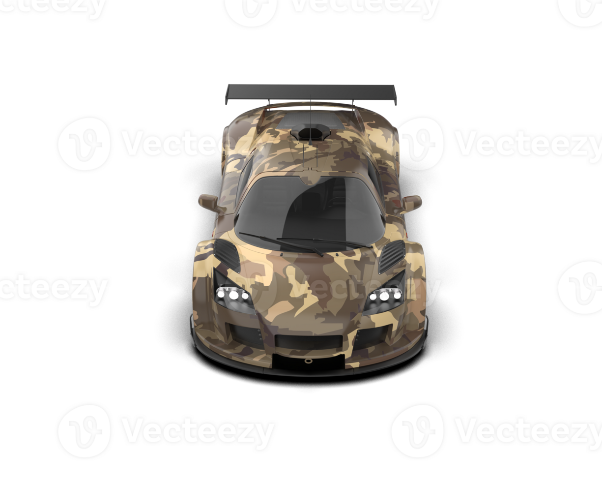 Realistic race car isolated on background. 3d rendering - illustration png