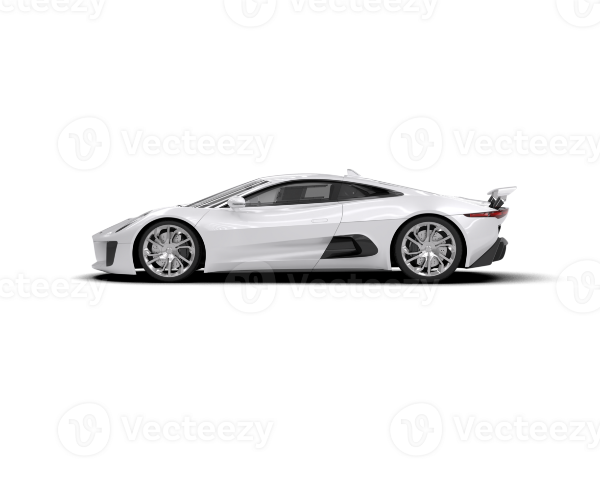 Realistic race car isolated on background. 3d rendering - illustration png