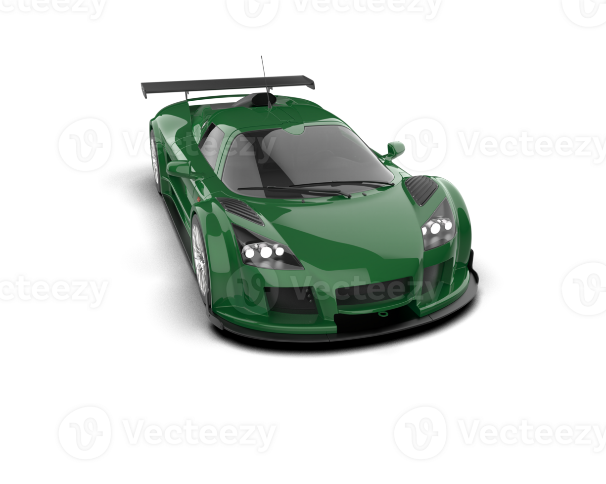 Realistic race car isolated on background. 3d rendering - illustration png
