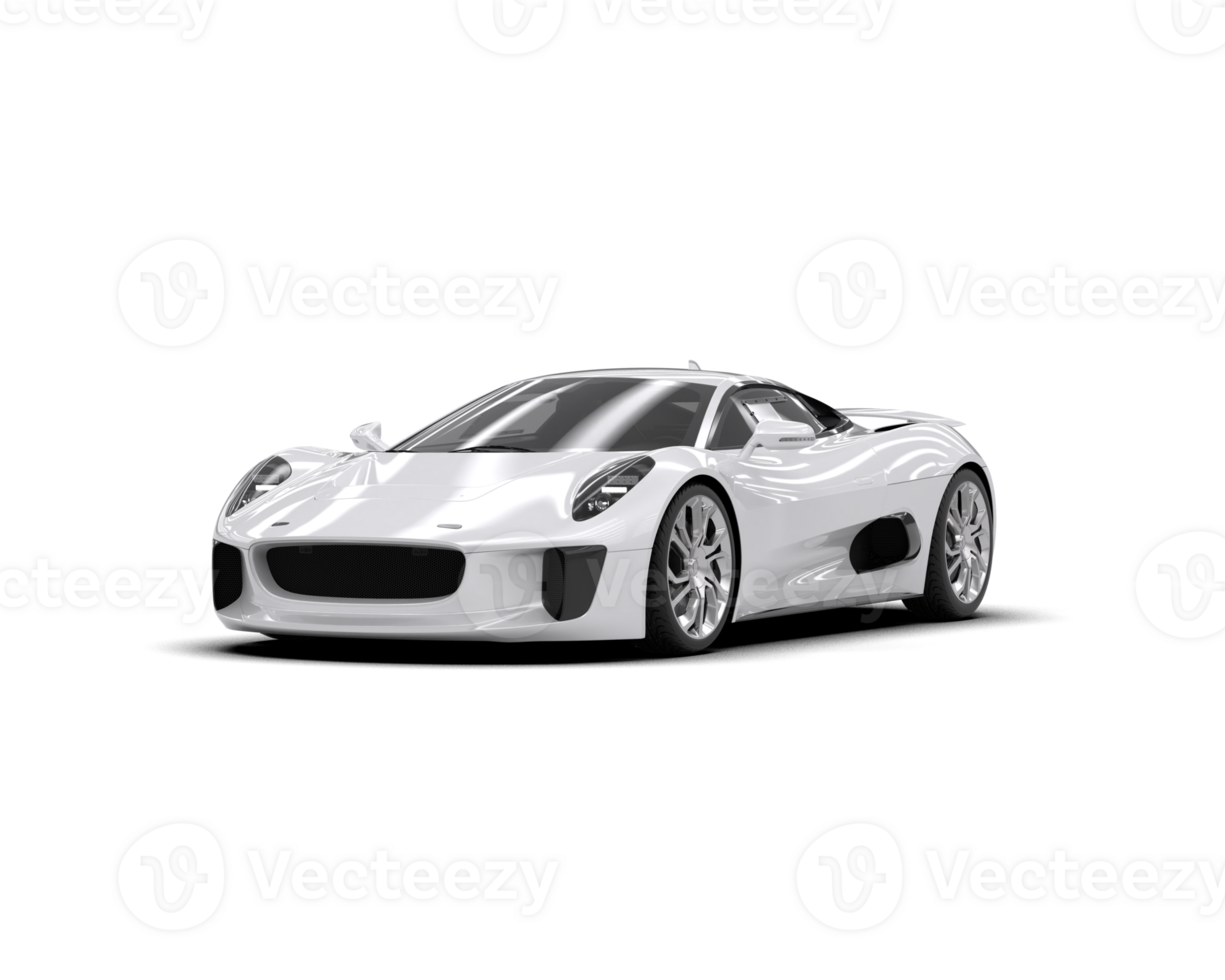 Realistic race car isolated on background. 3d rendering - illustration png