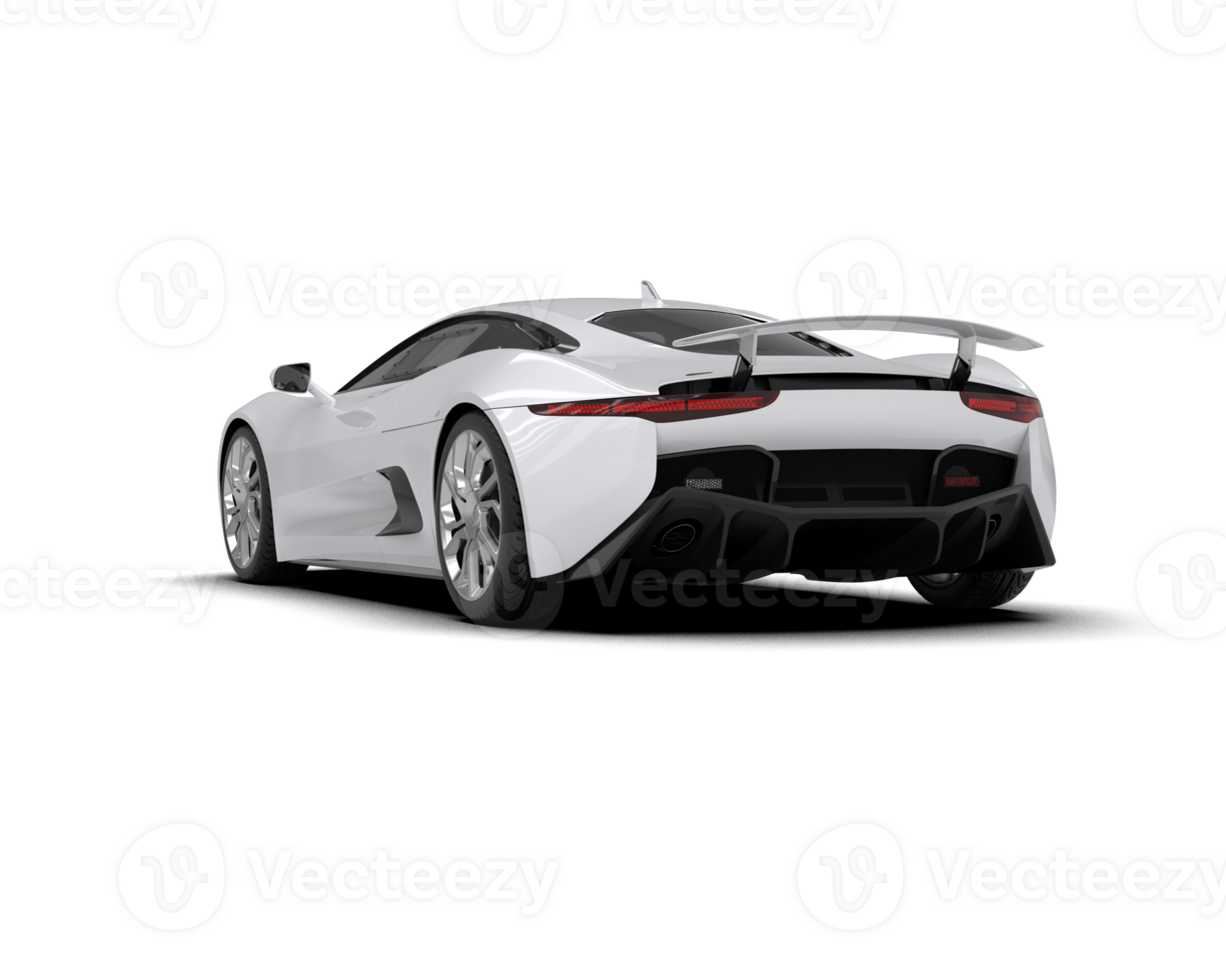 Realistic race car isolated on background. 3d rendering - illustration png