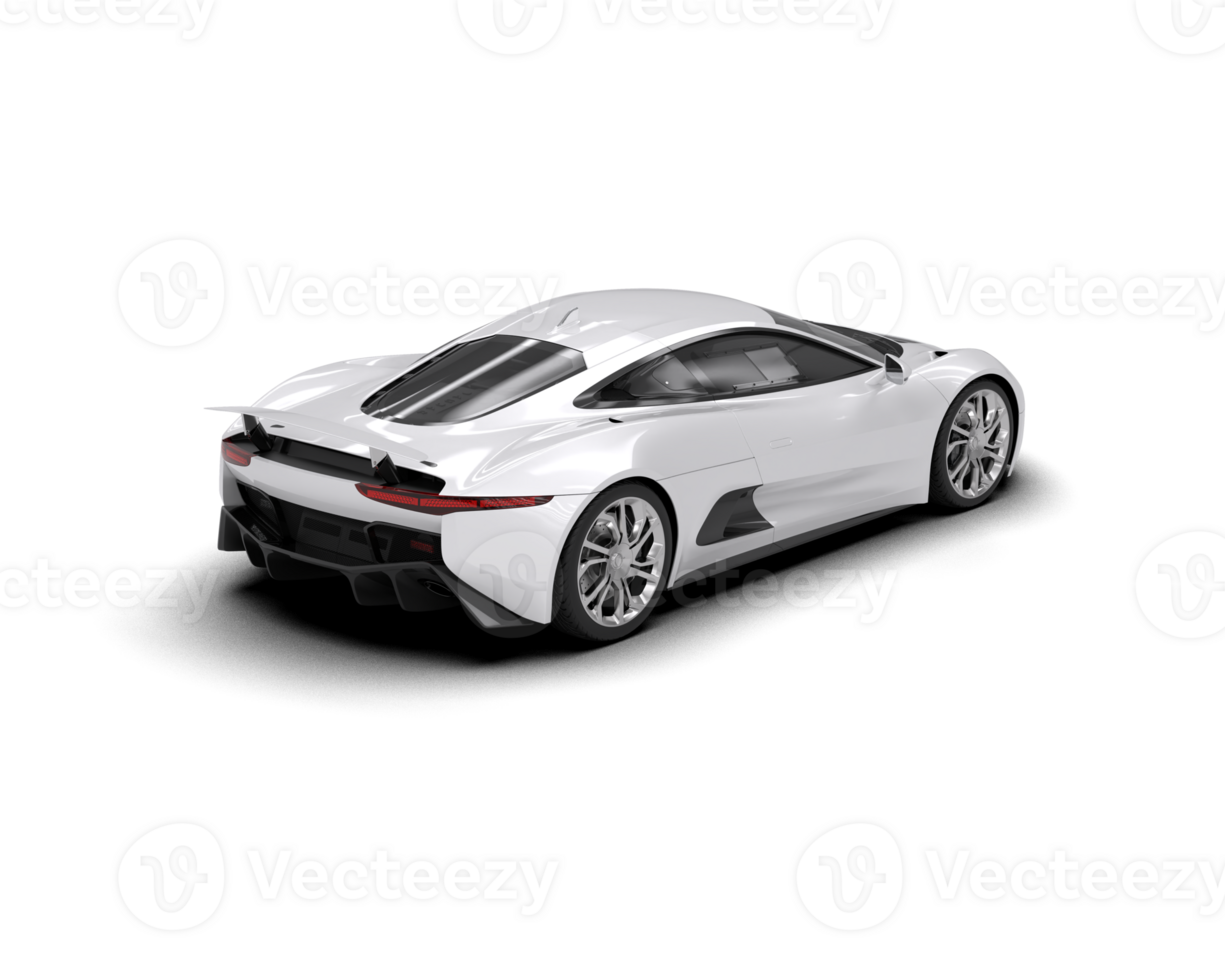 Realistic race car isolated on background. 3d rendering - illustration png