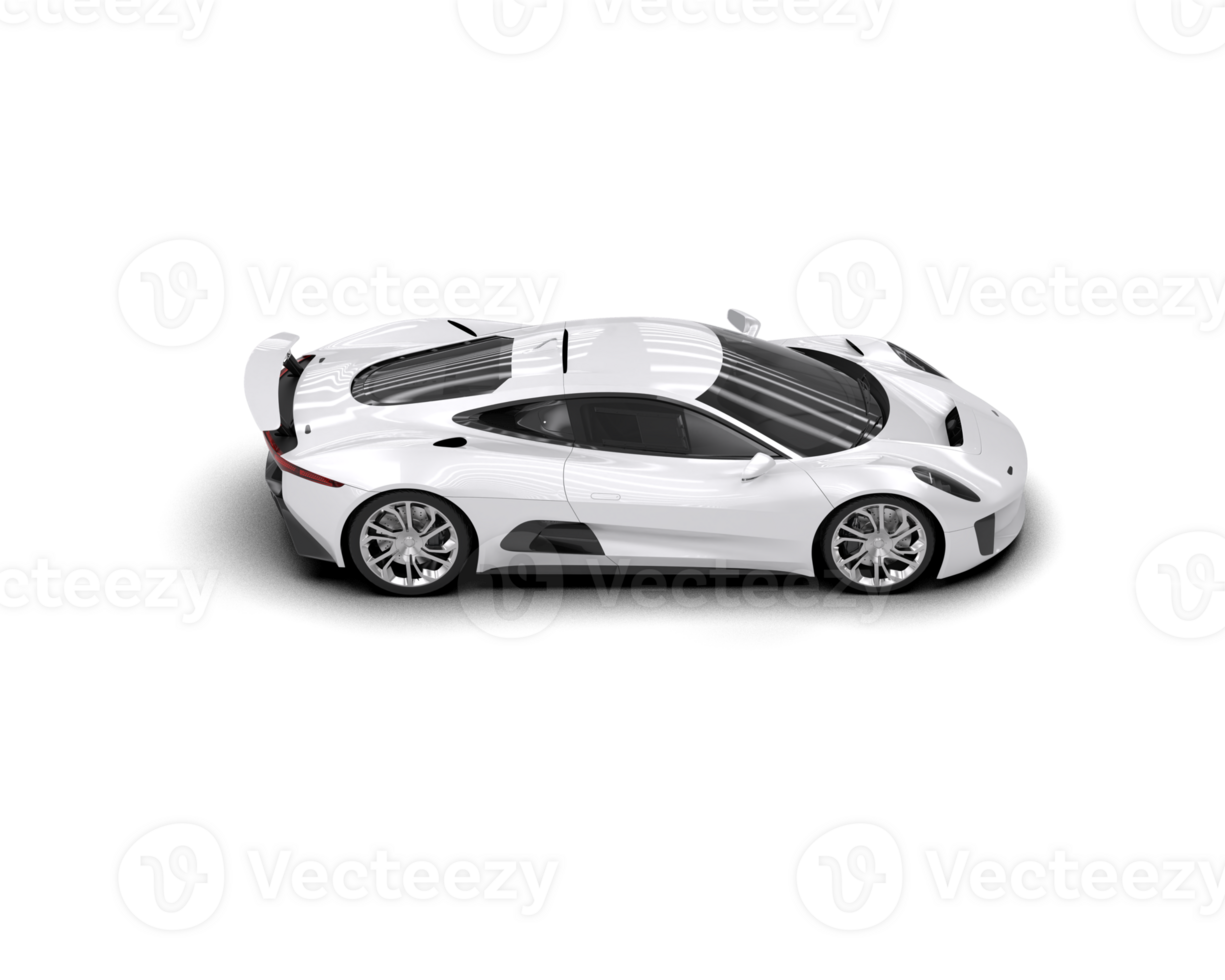 Realistic race car isolated on background. 3d rendering - illustration png