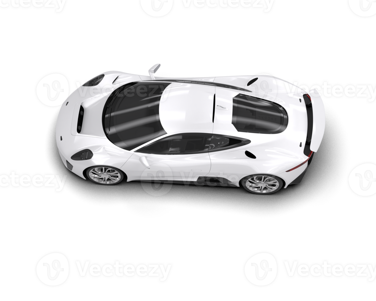 Realistic race car isolated on background. 3d rendering - illustration png