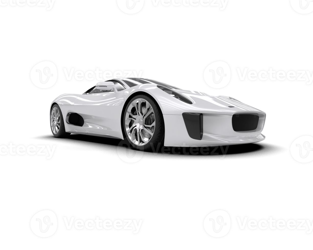 Realistic race car isolated on background. 3d rendering - illustration png