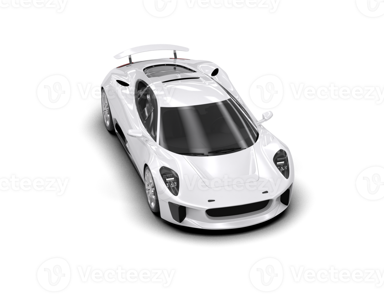 Realistic race car isolated on background. 3d rendering - illustration png